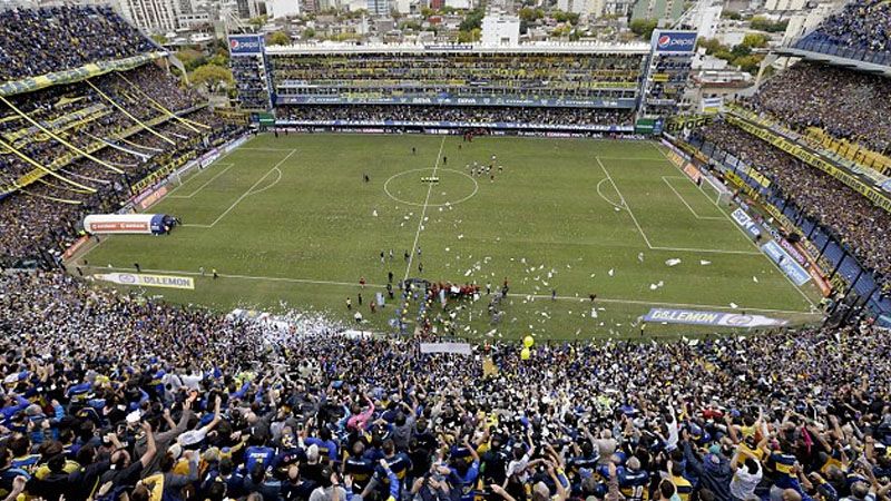 Suasana pertandingan Boca Juniors. Copyright: © Internet
